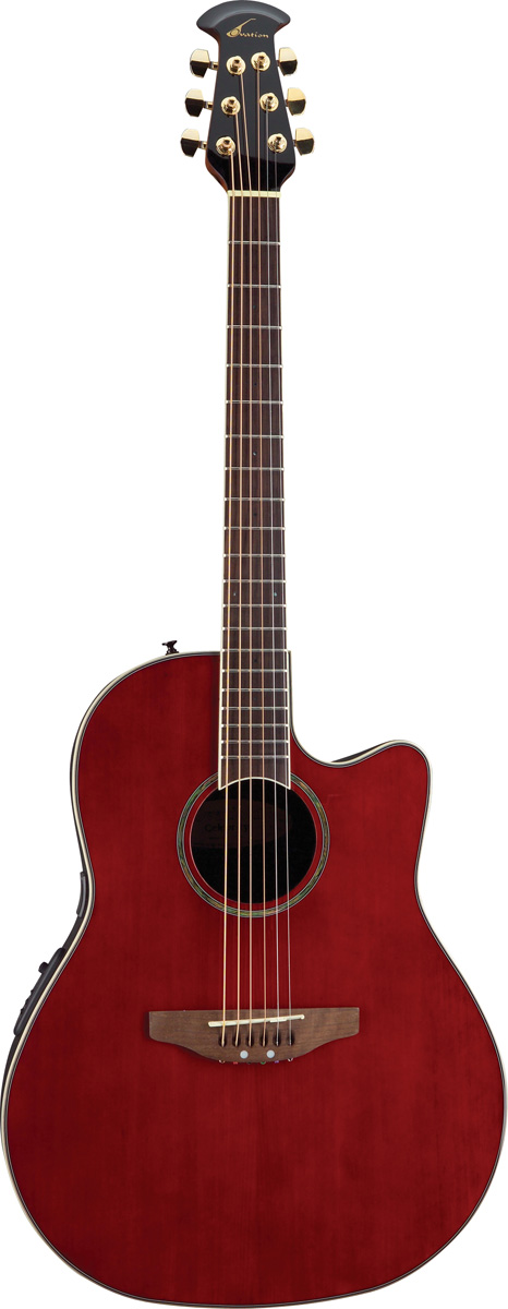 Ovation Ovation Celebrity CC24 Cutaway Acoustic-Electric Guitar - Ruby Red