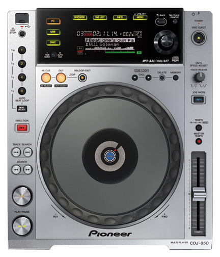 Pioneer Pioneer CDJ-850 Professional DJ CD/Multi-Format Player - Silver