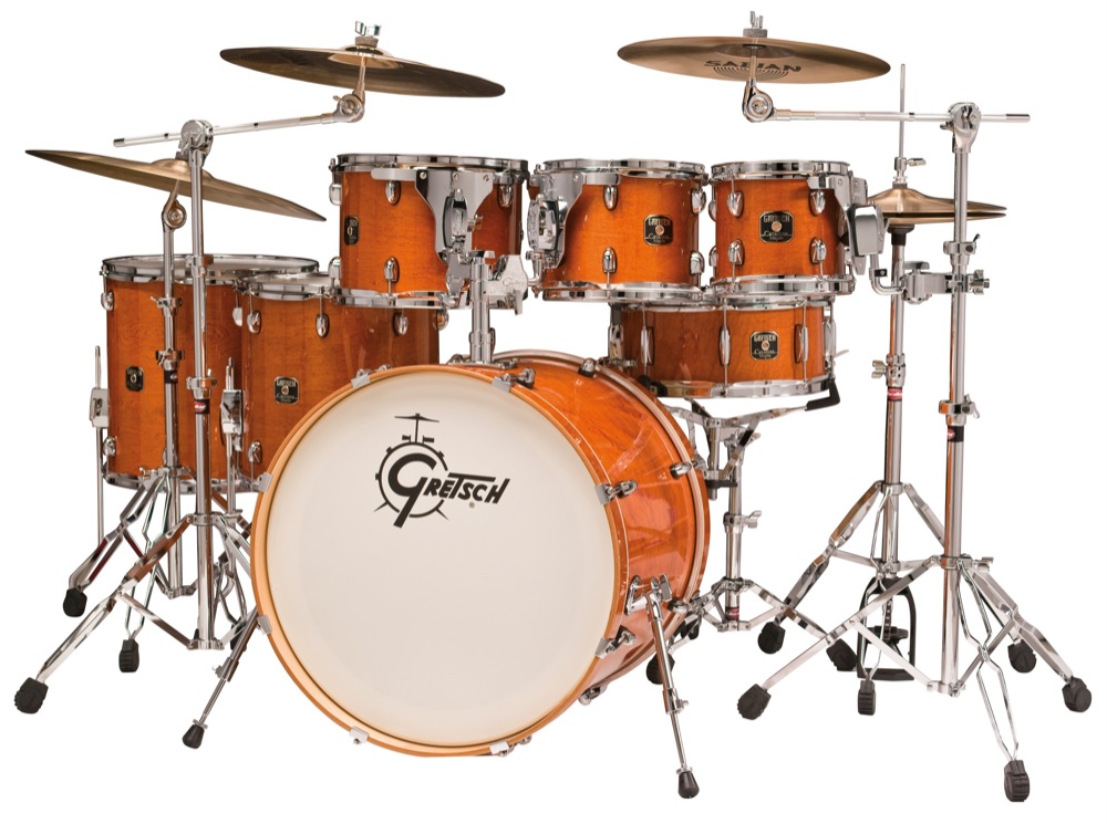 Gretsch Guitars and Drums Gretsch CMT-E826P Catalina Maple 6-Piece Drum Shell Kit - Amber