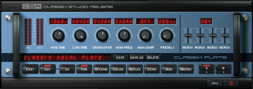 IK Multimedia IK Multimedia CSR Classik Studio Reverb Plug-In Software
