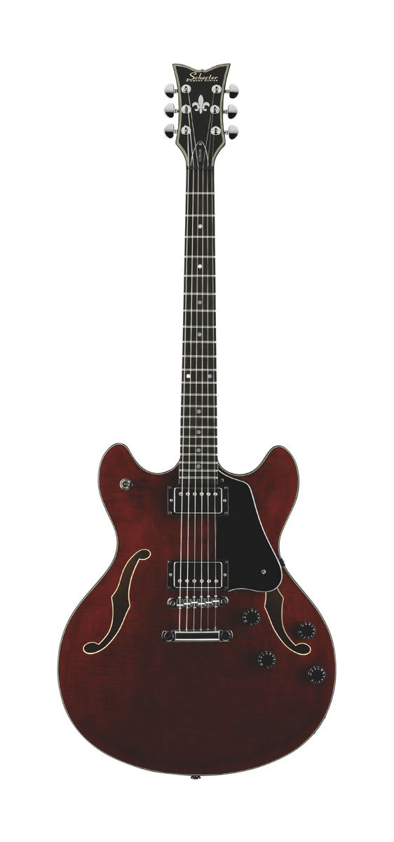 Schecter Schecter Corsair Semi-Hollow Electric Guitar - Gloss Walnut