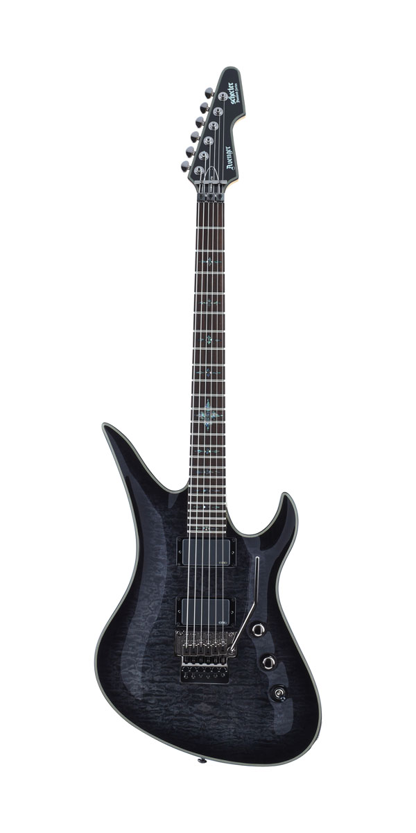 Schecter Schecter Avenger-FR Damien Elite Electric Guitar - See-Thru Black