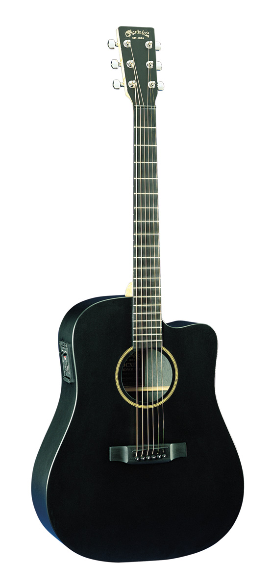 Martin Martin DCXE Dreadnought Cutaway Acoustic-Electric Guitar - Black