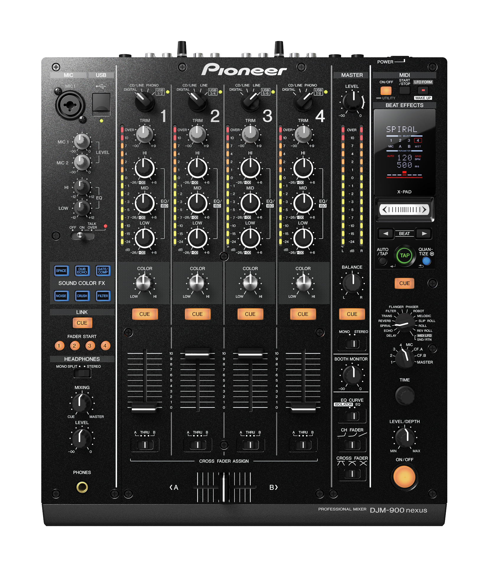 Pioneer Pioneer DJM-900nexus 4-Channel DJ Mixer - Black