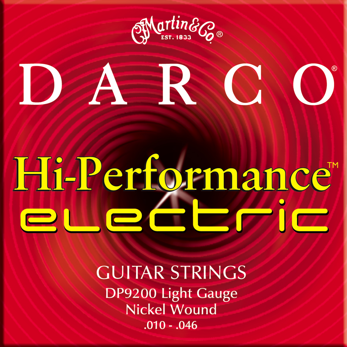 Martin Martin Darco Electric Guitar Strings, Nickel, 12-Pack (10-46)