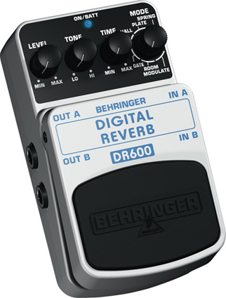 Behringer Behringer DR600 Digital Stereo Reverb Effects Pedal