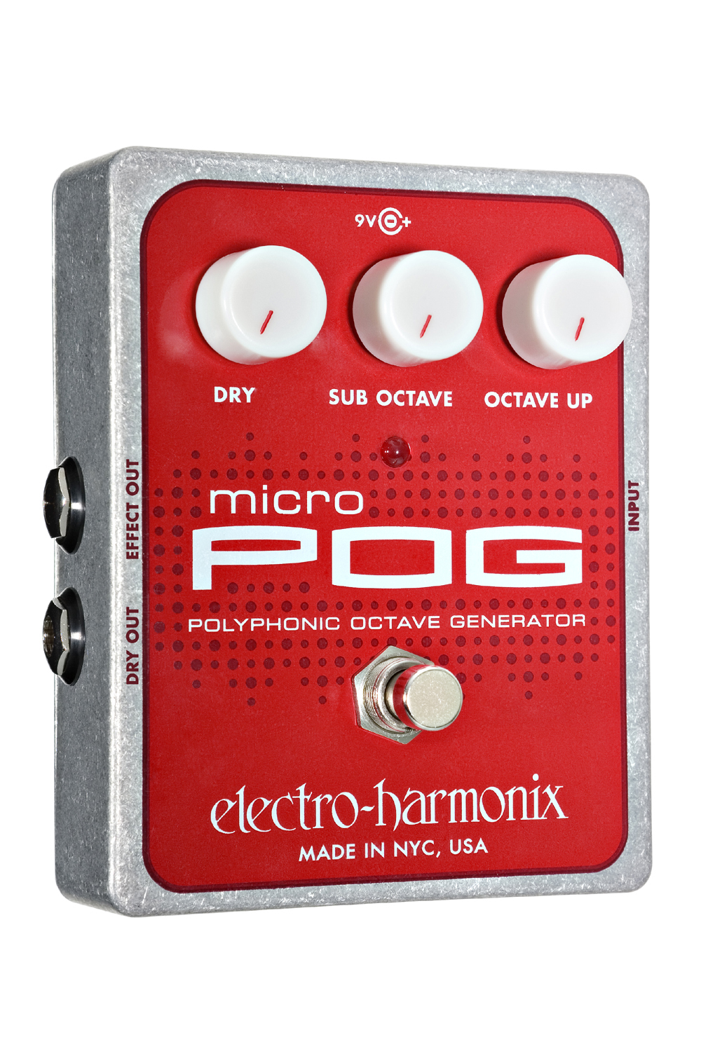 Electro-Harmonix Electro-Harmonix Micro POG Octave Generator Pedal, Polyphonic