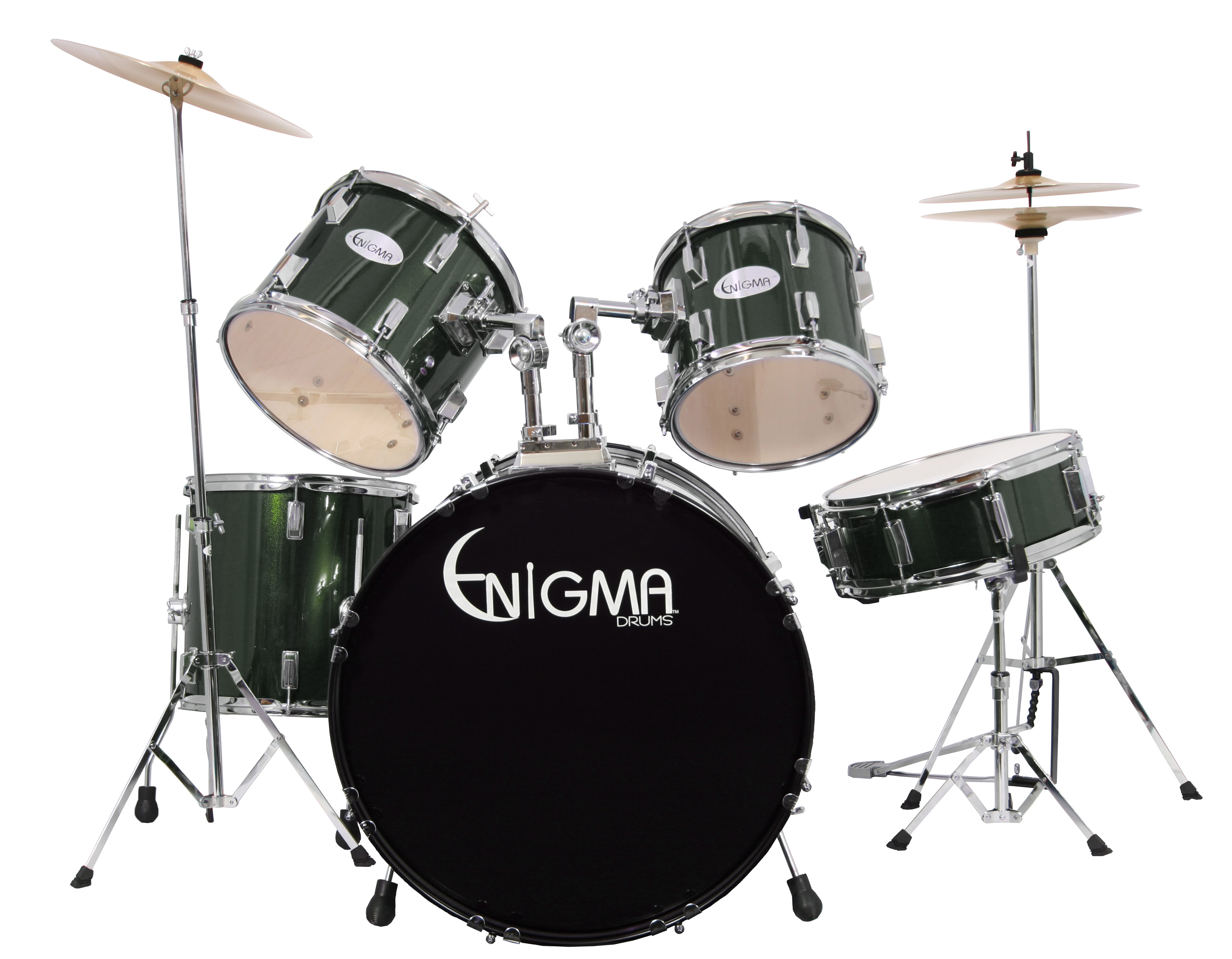 Enigma Enigma EN522 Drum Kit, 5-Piece - Green