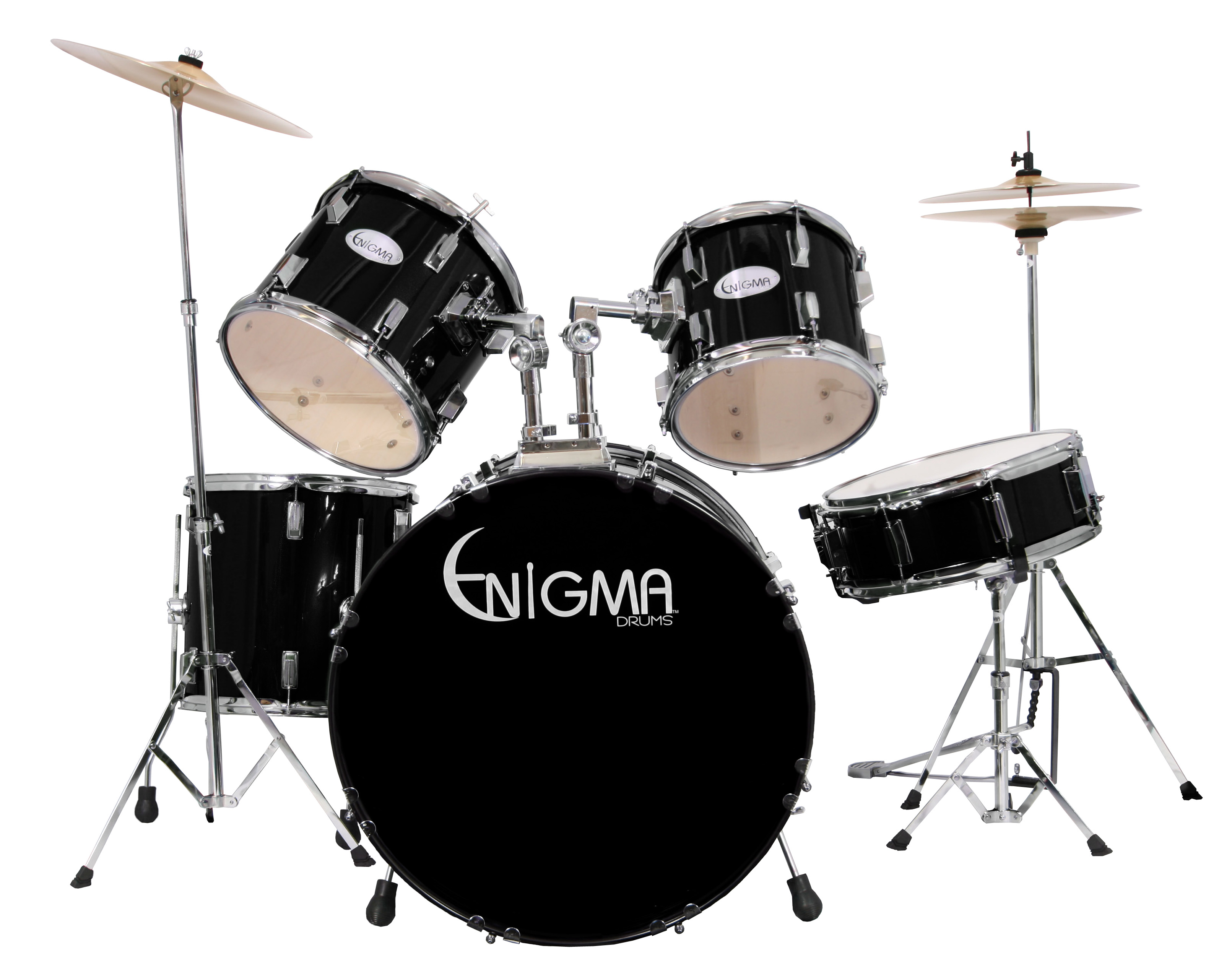 Enigma Enigma EN522 Drum Kit, 5-Piece - Black