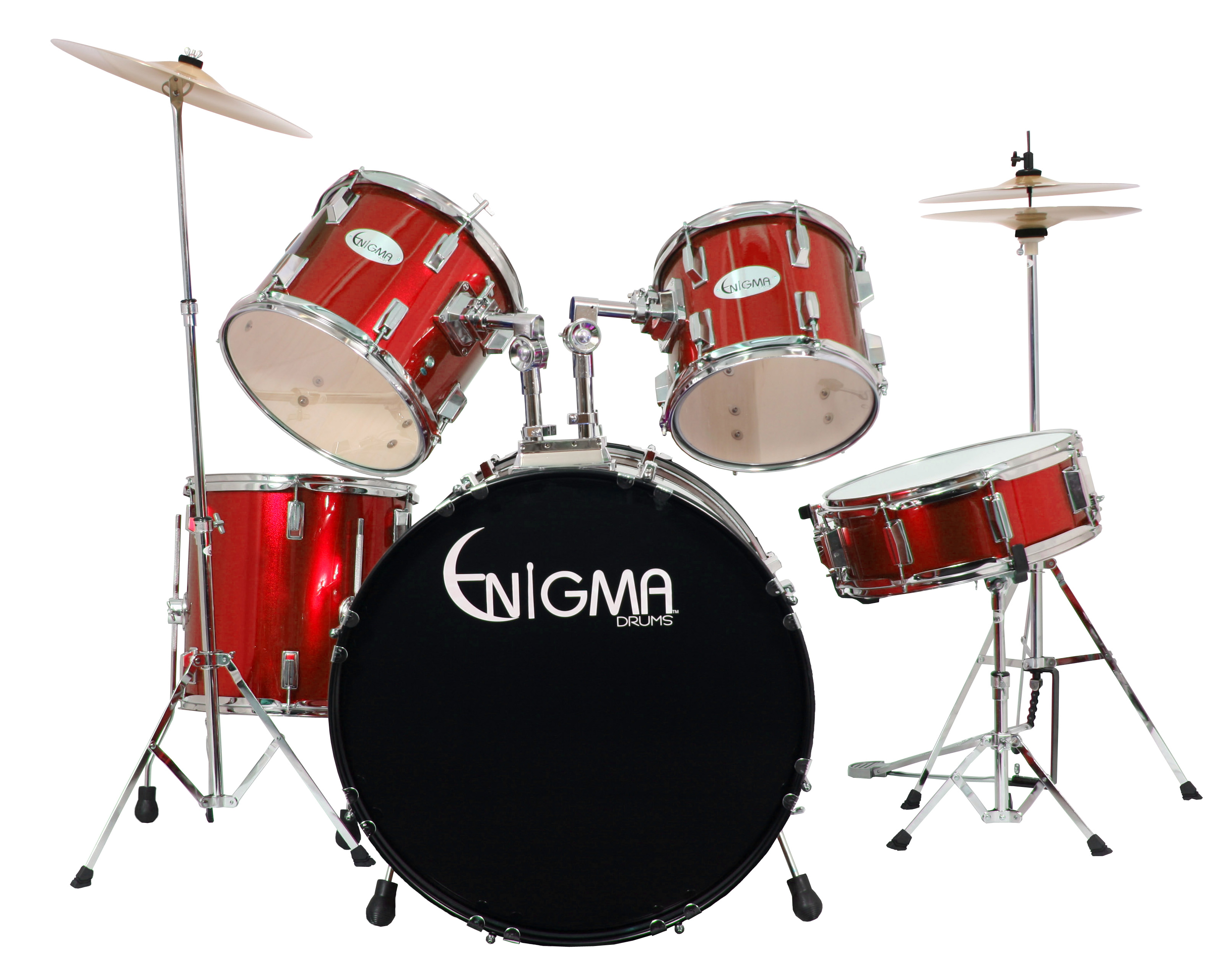 Enigma Enigma EN522 Drum Kit, 5-Piece - Red