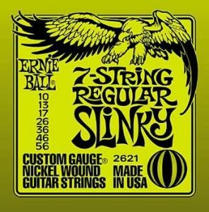 Ernie Ball Ernie Ball 2621 Regular Slinky Electric Guitar Strings, 7-String