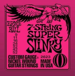 Ernie Ball Ernie Ball 2623 Super Slinky Electric Guitar Strings, 7-String