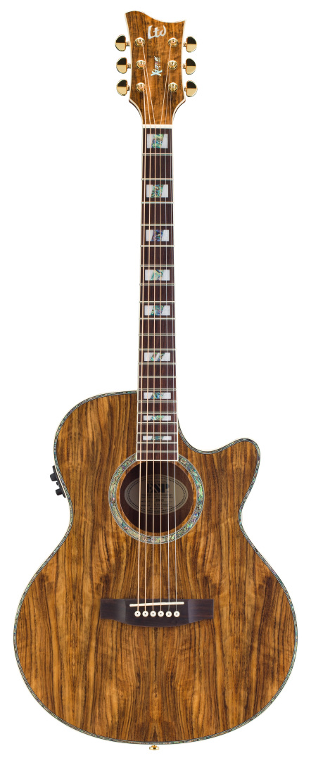 ESP ESP LTD Xtone EW-O Exotic Wood Acoustic-Electric Guitar - Ovangkol