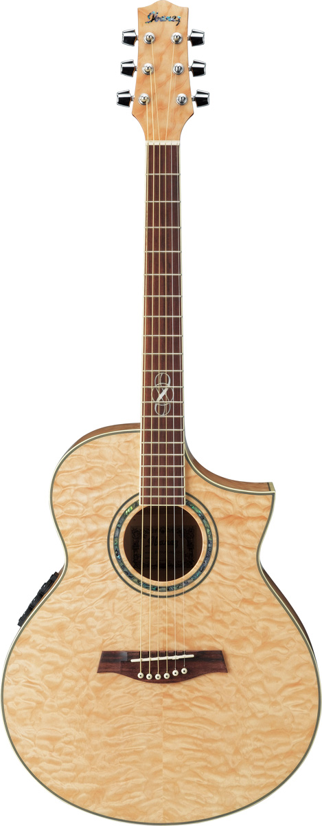 Ibanez Ibanez Exotic Wood EW20QME Cutaway Acoustic-Electric Guitar - Natural