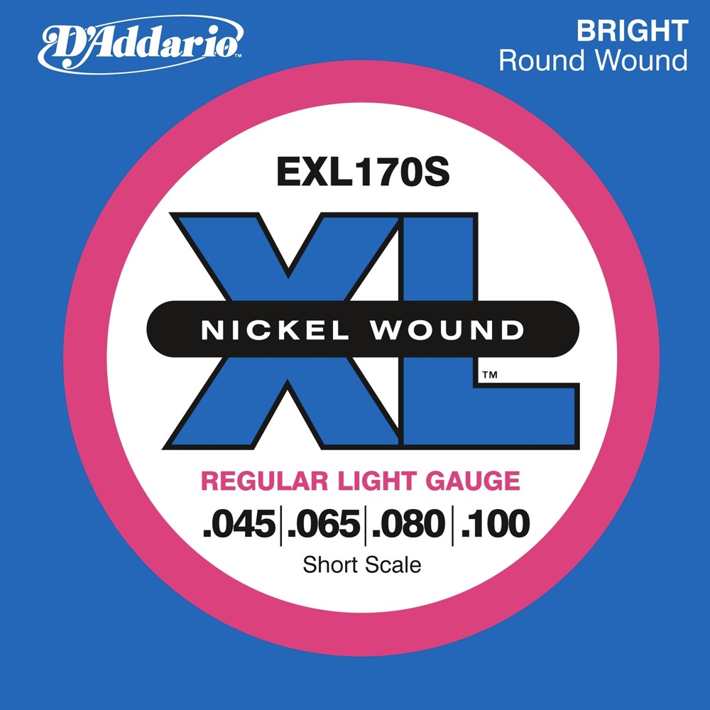 D'Addario D'Addario EXL170S Nickel Wound Bass Strings Light, Short Scale