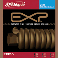 D'Addario D'Addario EXP Coated Phosphor Bronze Acoustic Guitar Strings (Light)