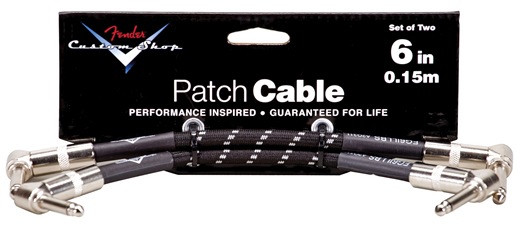 Fender Fender Guitar Instrument Patch Cable - Black Tweed (6