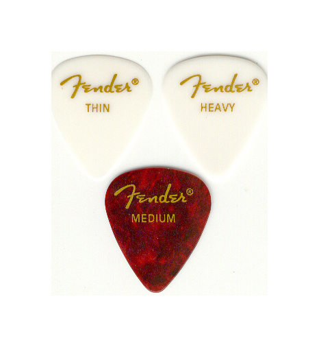 Fender Fender 351 Classic Celluloid Picks, Heavy, 12 Pack - Shell