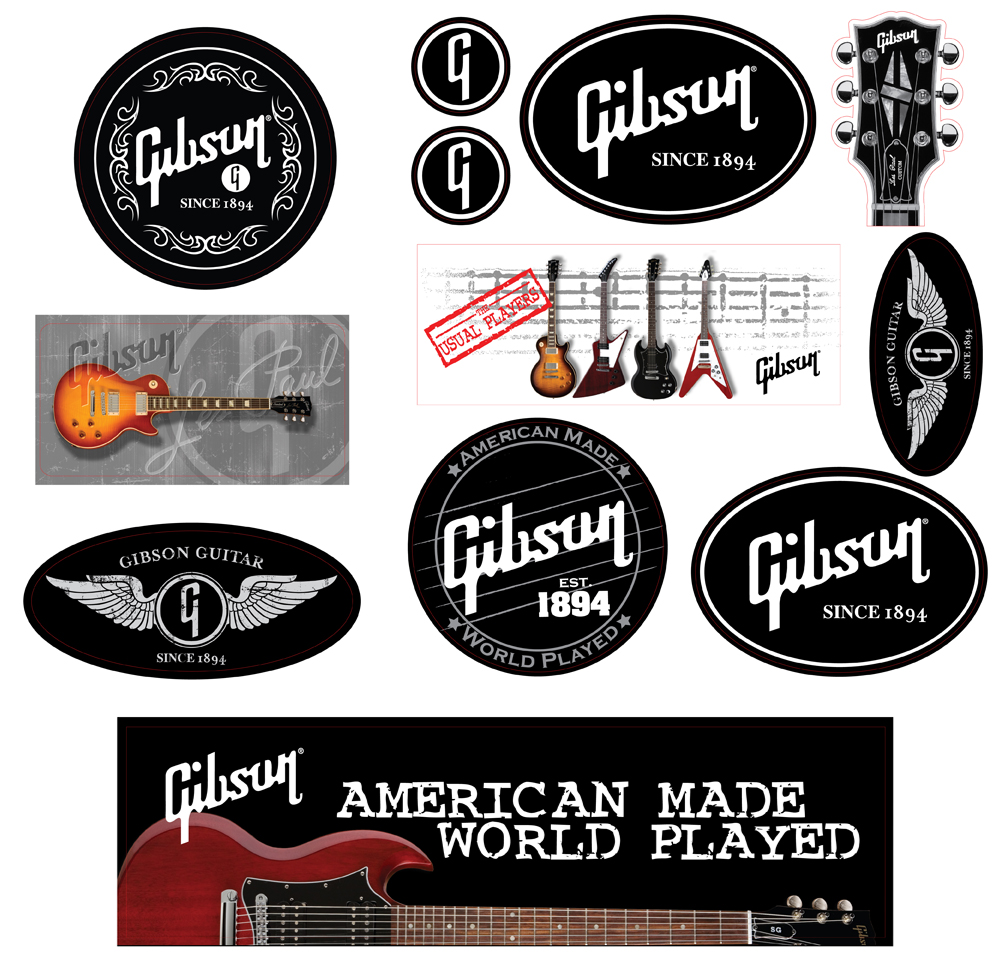 Gibson Gibson Vinyl Stickers