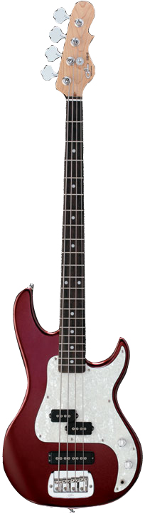 G&L G&L Tribute Series SB2 Electric Bass Guitar - Bordeaux Red
