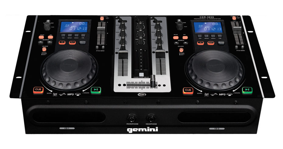 Gemini Gemini CDM-3650 CD/MP3 Player Mixing Console