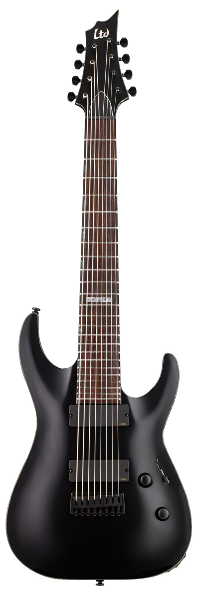 ESP ESP LTD H-308 Electric Guitar, 8-String - Black Satin