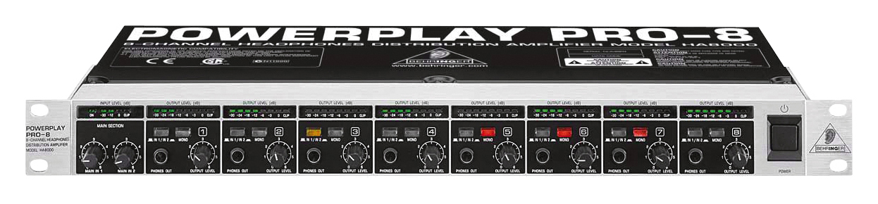 Behringer Behringer Powerplay Pro-8 HA8000 8-Channel Headphone Amplifier