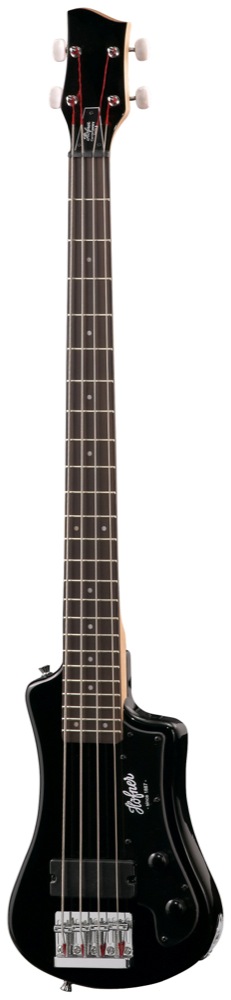 Hofner Hofner Shorty Travel Electric Bass (with Gig Bag) - Black