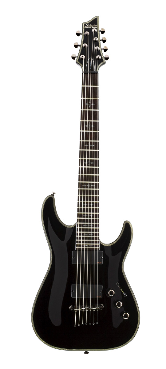 Schecter Schecter C-7 Hellraiser Electric Guitar, 7-String - Black