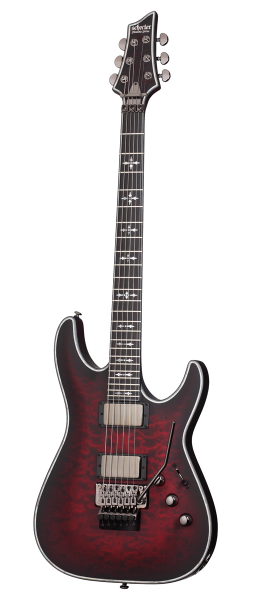 Schecter Schecter Hellraiser C-1 FR Extreme Electric Guitar - Crimson Red Burst