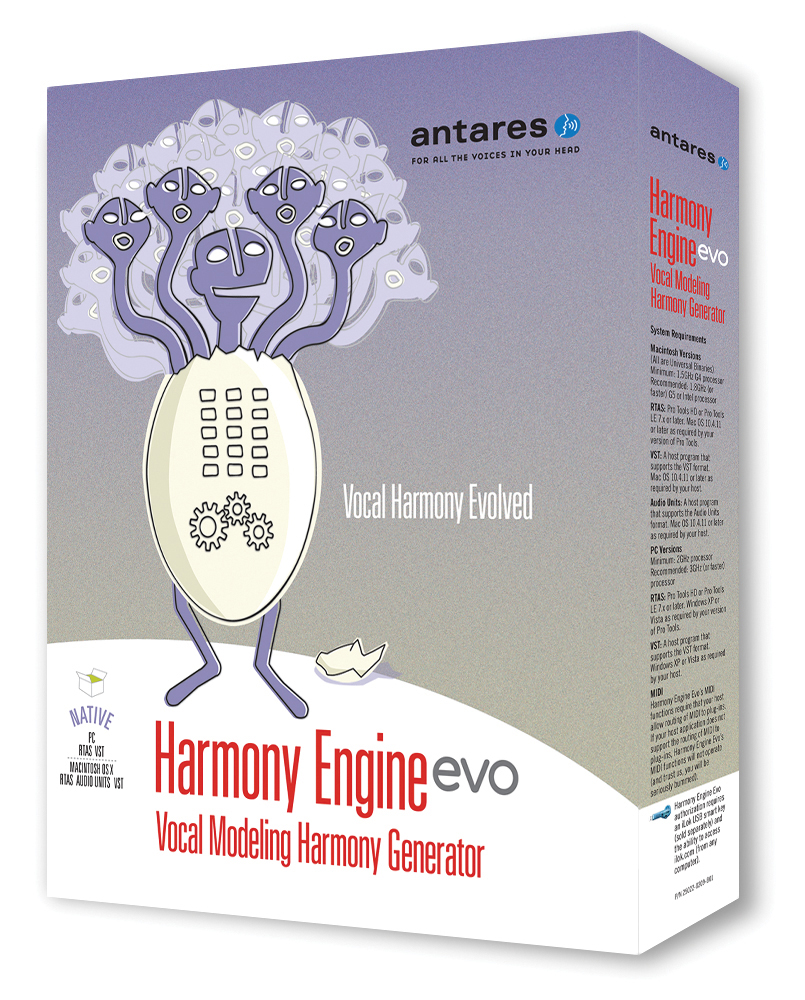 Antares Antares Harmony Engine EVO Vocal Modeling Harmony Software