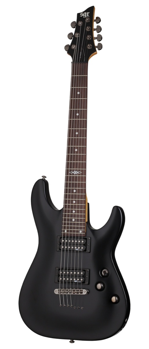 Schecter SGR by Schecter C7 Electric Guitar with Gig Bag, 7-String