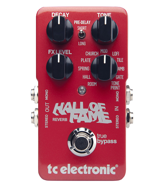 TC Electronic and TC-Helicon TC Electronic Reverb Hall of Fame Effect Pedal
