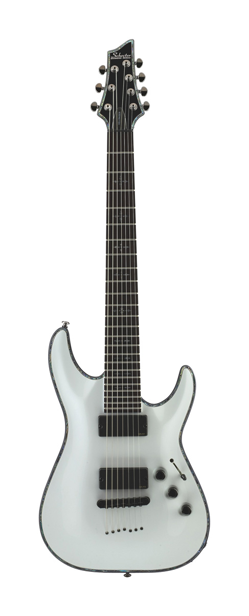 Schecter Schecter C-7 Hellraiser Electric Guitar, 7-String - White