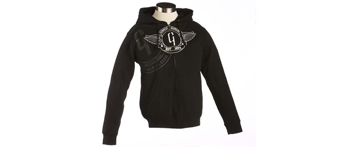Gibson Gibson Embroidered Hoodie (Men's) - Black (XXtra Large)