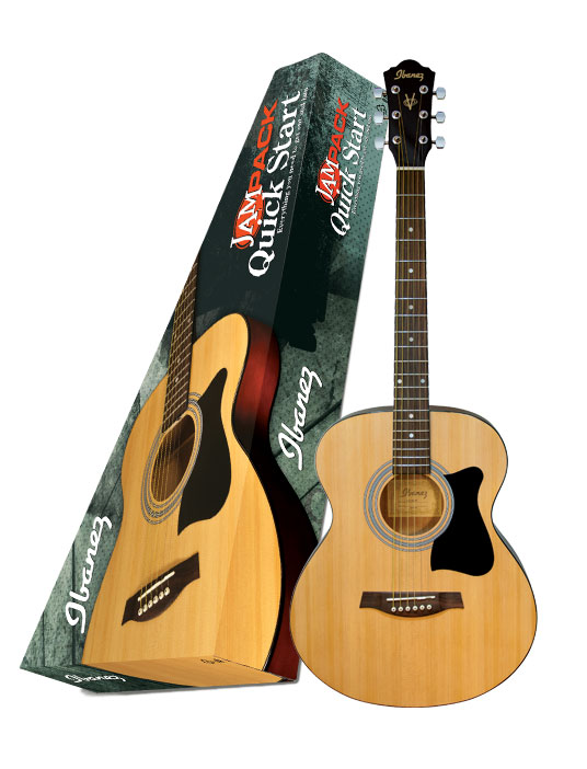 Ibanez Ibanez IJVC50 Jam Pack Grand Concert Acoustic Guitar Package - Natural