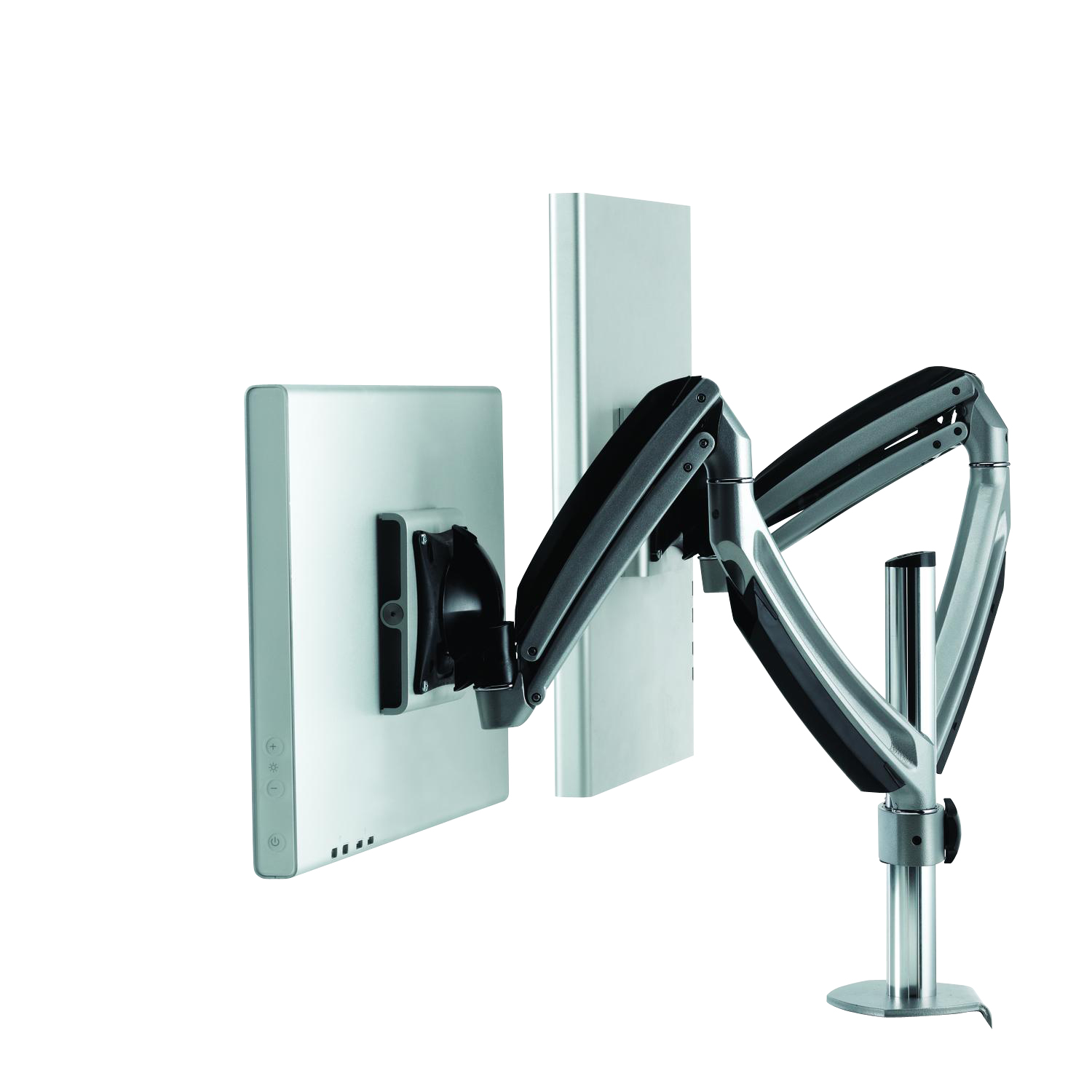 Chief Chief Kontour K1C200 Dynamic Dual Monitor Mount - Silver