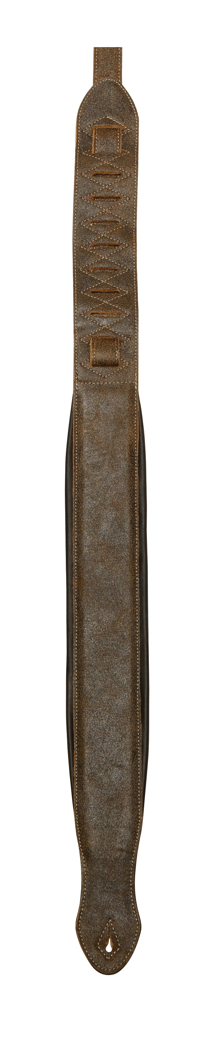 Onori Onori L9P Distressed Leather Guitar Strap - Brown