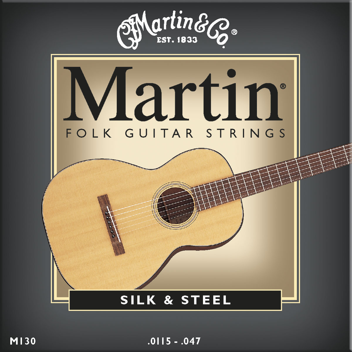Martin Martin Silk and Steel M-130 Folk Guitar Strings (.011, .047)