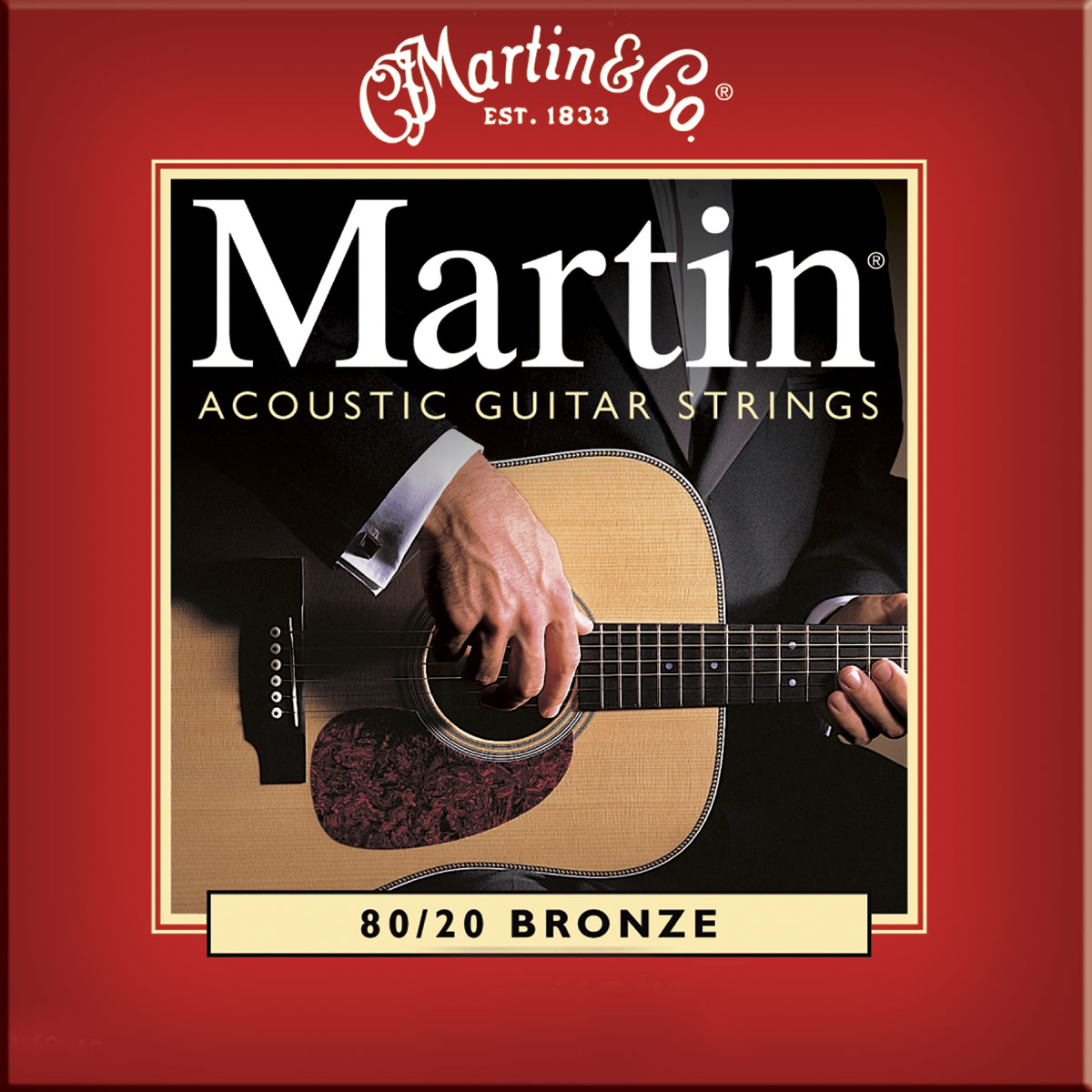Martin Martin Guitar Strings, 80/20 Bronze (12-54)
