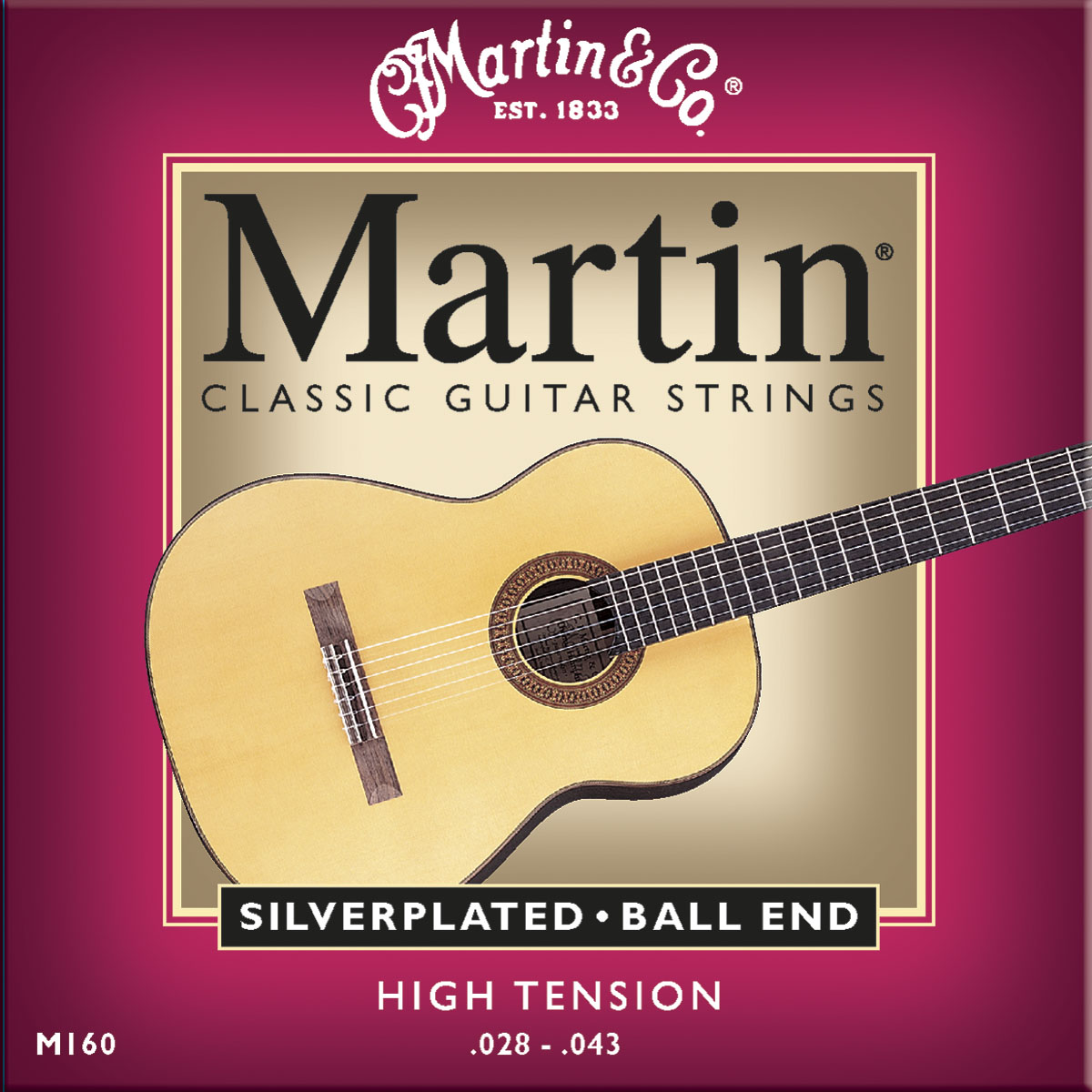 Martin Martin Classical High Tension Acoustic Strings, Silverplated (28-43)
