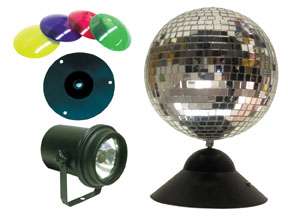 American DJ and Audio American DJ MB8 Combo Mirror Ball Package (8 Inch)