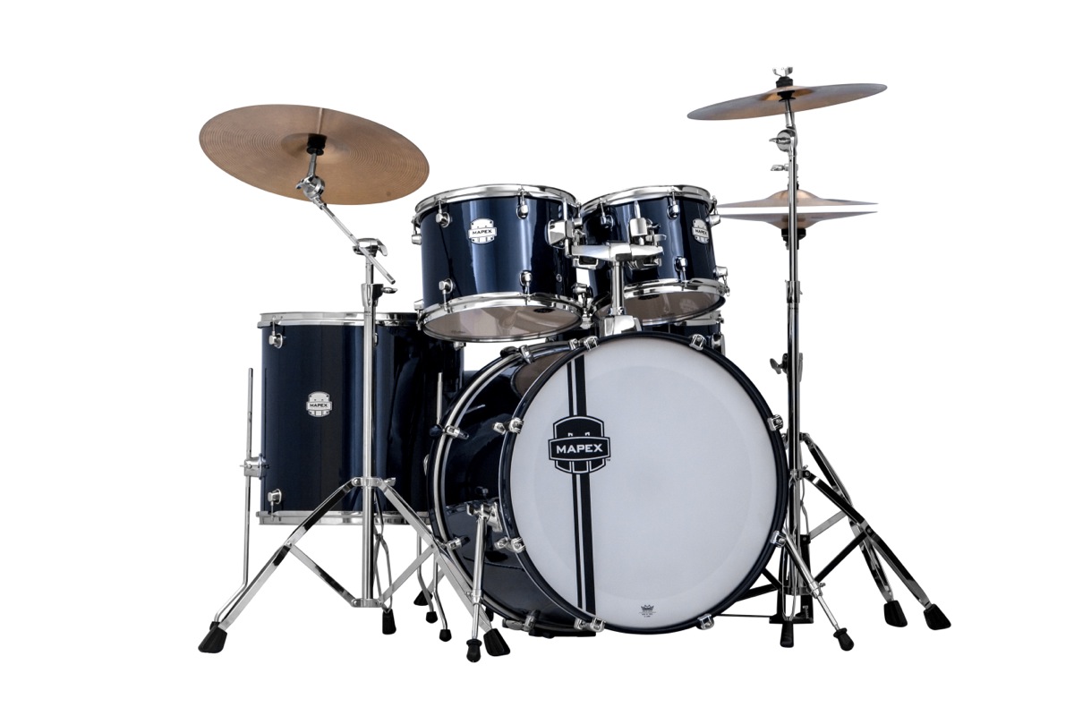 Mapex Mapex VR5295TC Voyager SRO Fully Loaded Drum Kit, 5-Piece - White