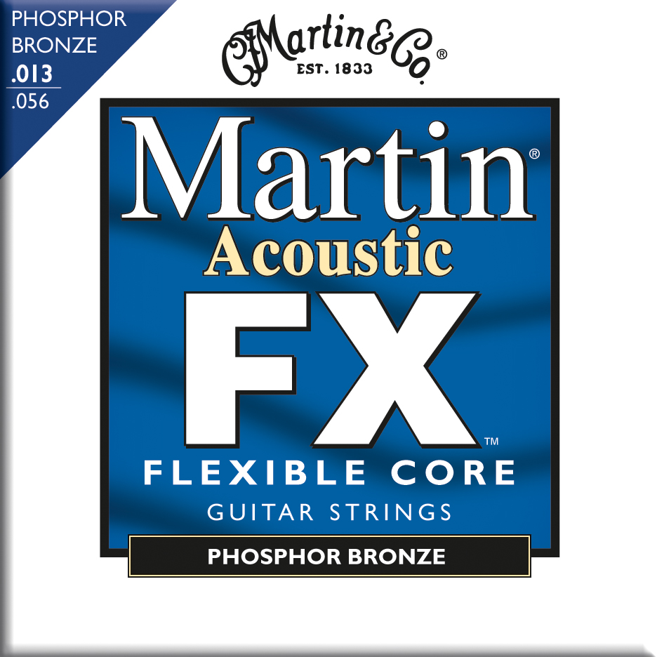 Martin Martin FX Acoustic Guitar Strings, 92/8 Phosphor Bronze (13-56)