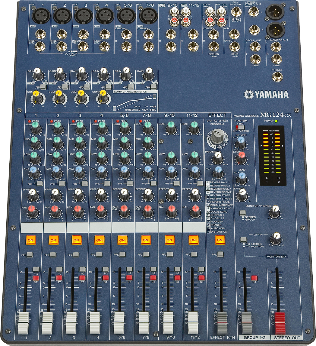 Yamaha Yamaha MG124CX Stereo Mixer with Effects