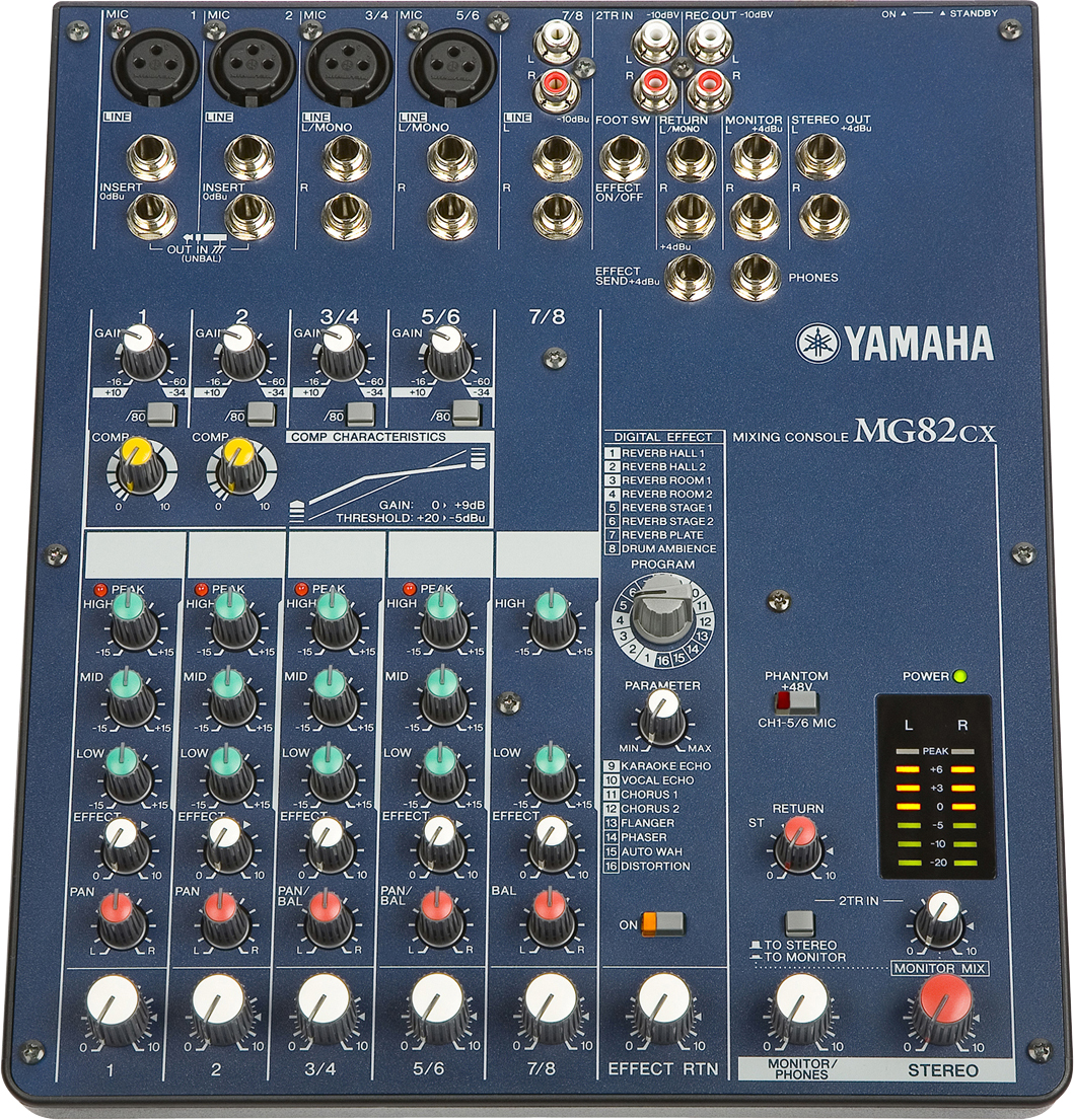 Yamaha Yamaha MG82CX Stereo Mixer with Effects