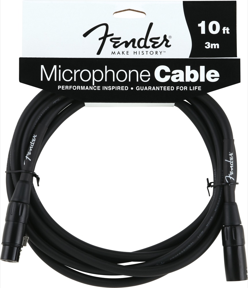 Fender Fender Microphone Cable - Black (25 Foot)