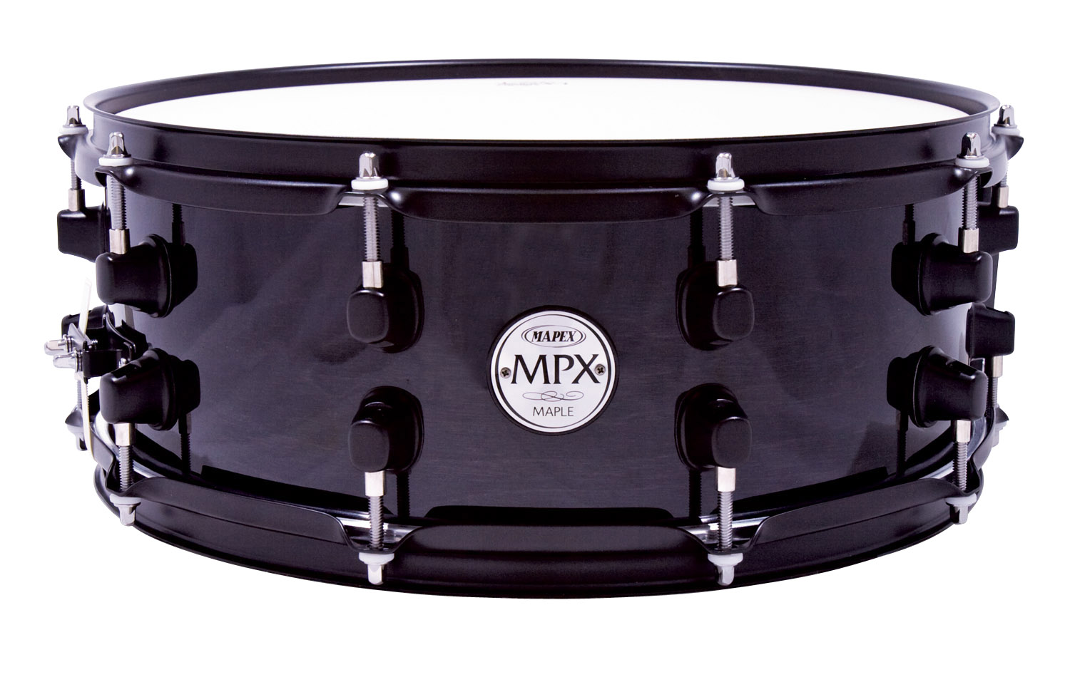 Mapex Mapex MPX Maple Snare Drum - Transparent Black (14x8 Inch)