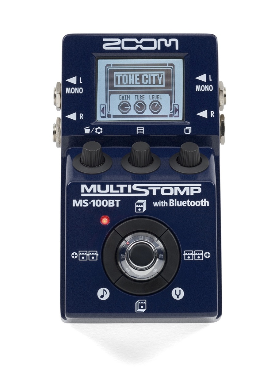 Zoom Zoom MS-100BT MultiStomp Guitar Pedal with Bluetooth
