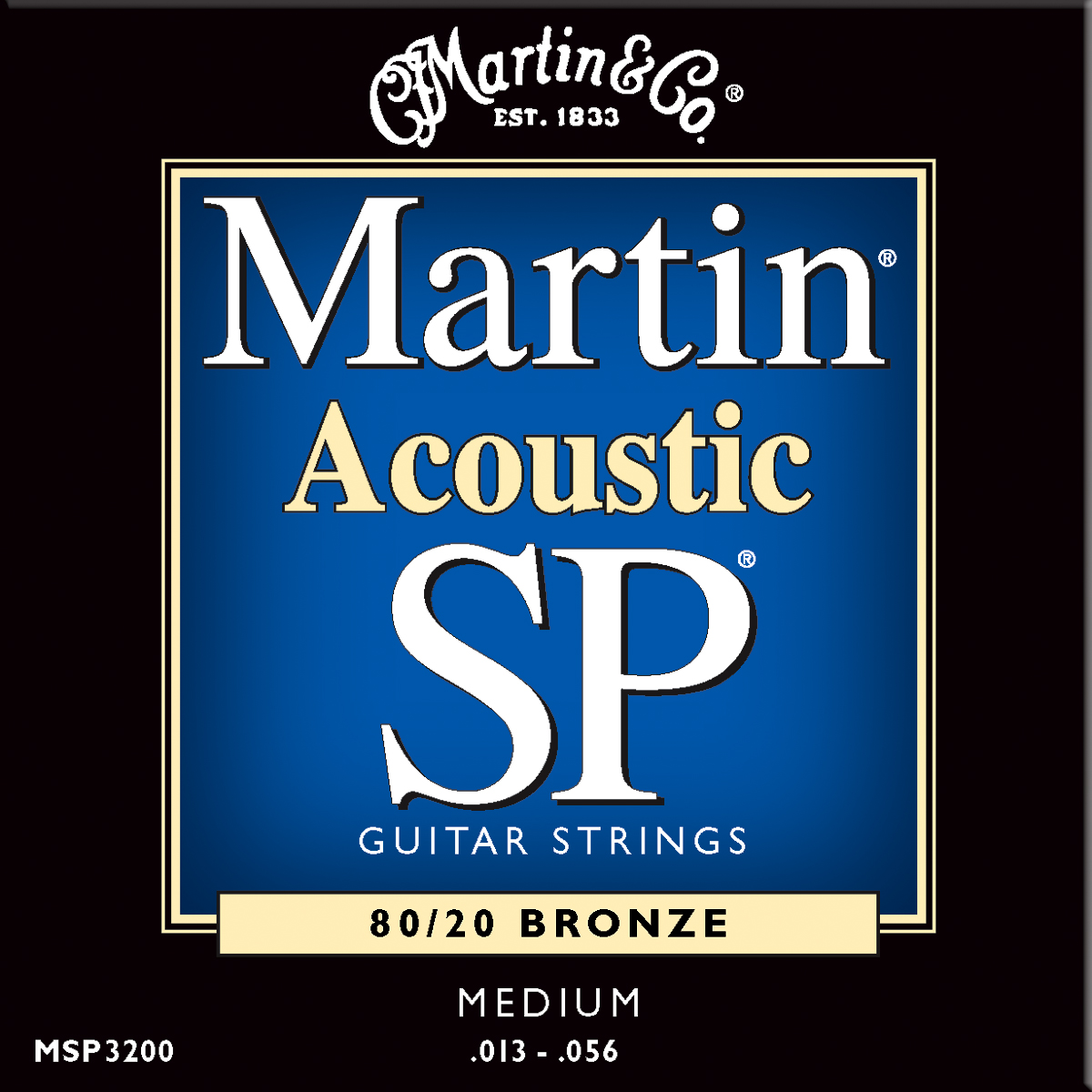 Martin Martin SP Acoustic Guitar Strings, 80/20 Bronze (13-56)